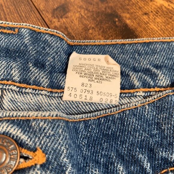 Vintage Levi’s Orange Tab 517 Relaxed USA 0793 Made Jeans Sz 42X30 (40X30 READ) - Picture 5 of 8